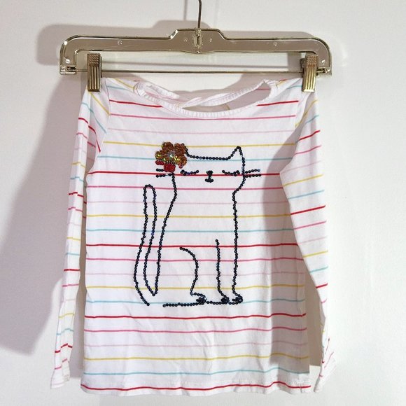 Carter's Long Sleeve Kitty Cat Tee - Picture 1 of 3